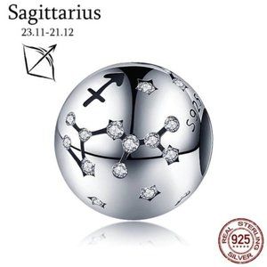 Sterling Silver Sagittarius Zodiac Charm